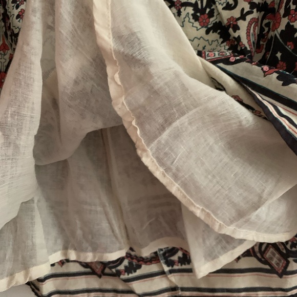 Brown flower beaded skirt, light weight - Picture 3 of 3